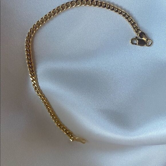 Miami Cuban Trendy real gold 14k bracelet perfect gift size 7.5” - Picture 7 of 11